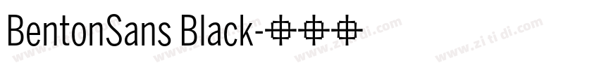 BentonSans Black字体转换